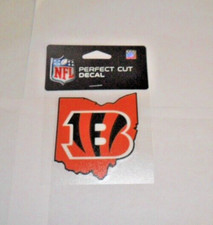 CINCINNATI BENGALS 4 X 4 DIE-CUT DECAL OFFICIALLY LICENSED PRODUCT FAST SHIP