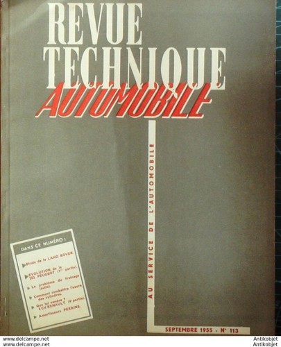 Revue Technique Automobile Land Rover moteur Rover 60 Sonabel 113#1955 - Imagen 1 de 4