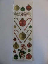 Paper House Production DECK THE HALLS Glitter Rub Ons 