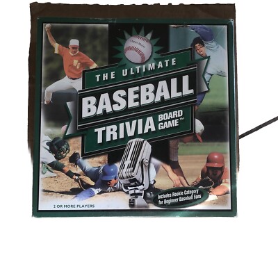 Baseball Trivia Board Game Outset Media Sports Fans vintage 2001 free ship