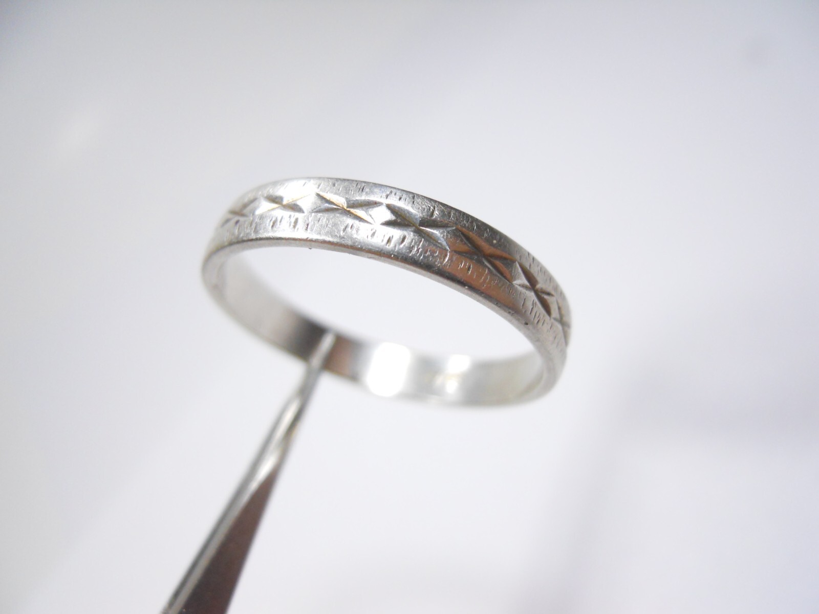 VINTAGE XXX PATTERN STACKABLE DESIGNERS STERLING … - image 8