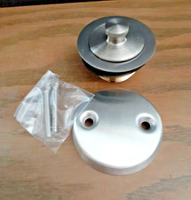 Lift and Turn 1 5/8" Satin Nickel Bath Drain Conversion Kit A2