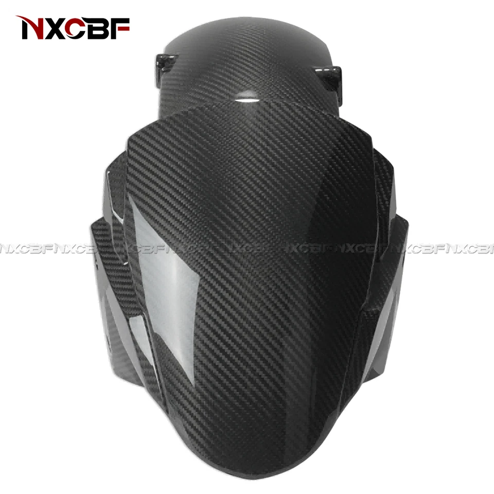 For 2015-2024 Kawasaki Ninja H2R Carbon Fiber Front Fender Mud Guard Hugger - Image 3 of 4