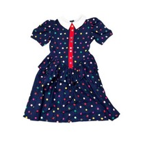 Rare Vintage Dorissa of Miami Polka Dot Dress 8y