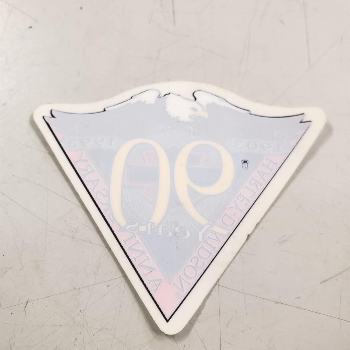 New Harley Davidson Logo 90 yr Anni Eagle Bar Shield Inside Window 