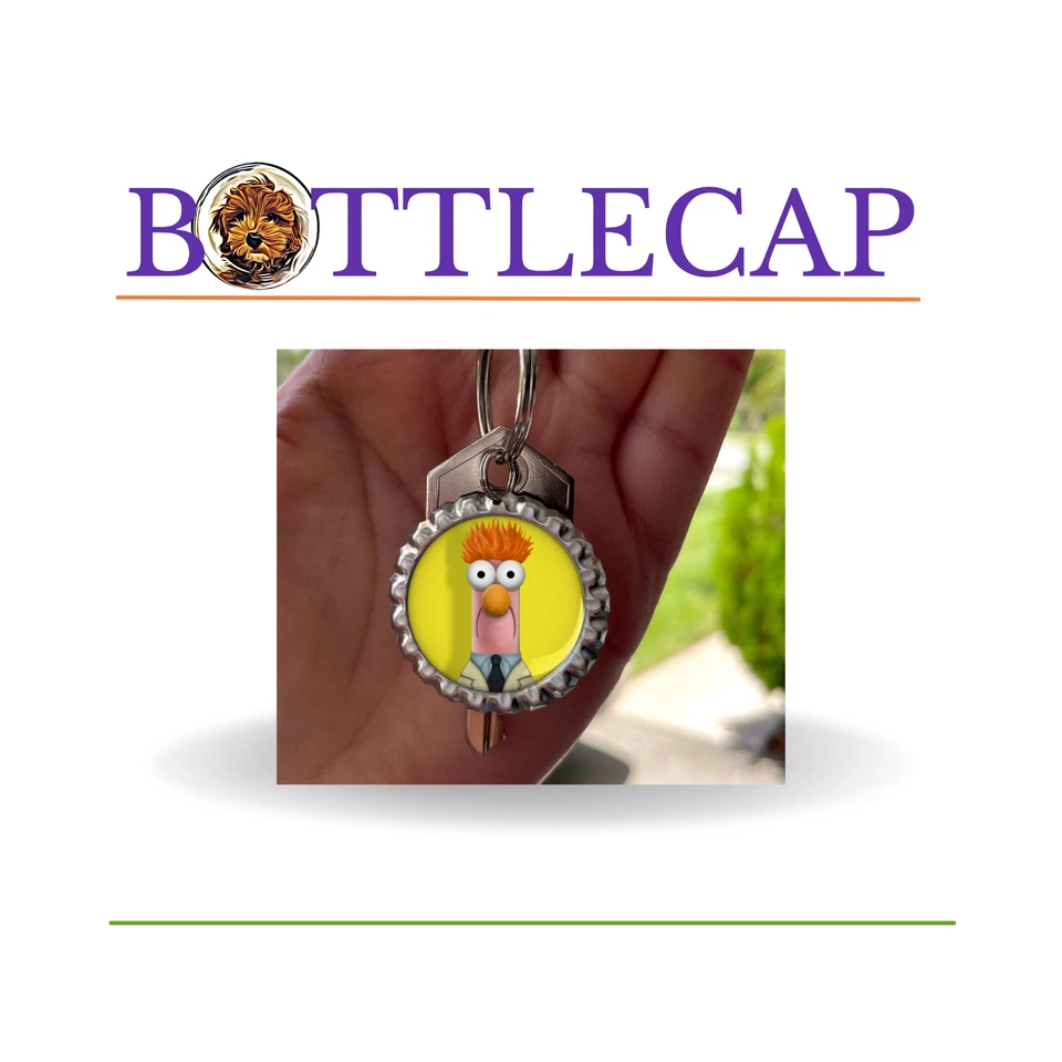 MUPPETS «Стакан» бутылка крышка цепочки для ключей, брелок, молнии тянуть, сумка подвеска кольцо для ключей - Изображение 4 из 4