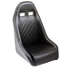 QSP Sportsitz Retro Kunstleder schwarz