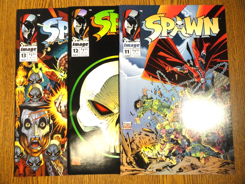 Spawn #11 12 13 Run of 3 Todd McFarlane Set 1st Print Image Comics Lot Miller
