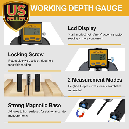 200 Mm/8Inch Digital Display Angle Ruler, Digital Angle Finder with Electroni... - Picture 2 of 12