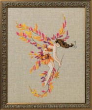Nora Corbett Cross Stitch Pattern - NC253 Glittering Leaves
