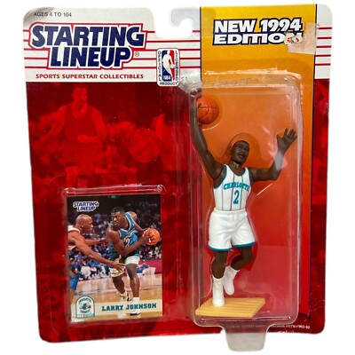 NBA Starting Lineup Larry Johnson Action Figure 1994 Edition Kenner New Sealed