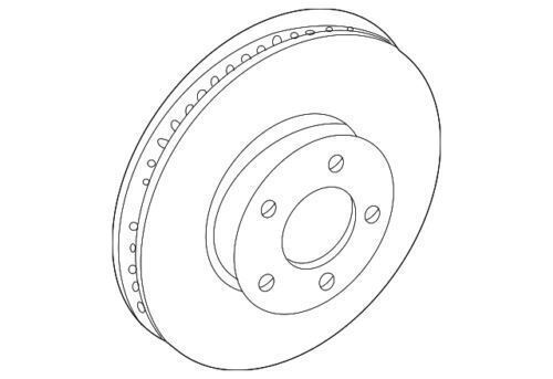 Conjunto de rotor de freno de disco delantero para Ford Mustang 1994-2004 (N/P YR3Z-1V125-B)