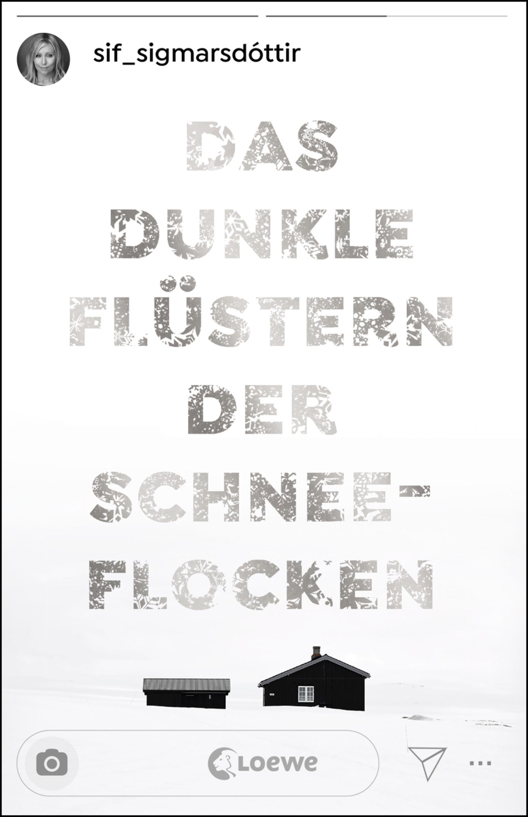 Das Dunkle Flüstern Der Schneeflocken, Sif Sigmarsdóttir