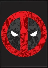 DEADPOOL 30TH ANNIVERSARY LOGO MARVEL MAGNET 2.5” X 3.5” NEW