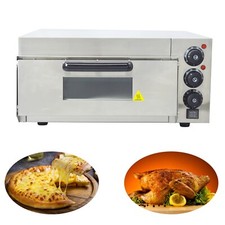 Commercial 110V Stainless Steel Electric Single-Deck Pizza/Meat/Cookies Oven
