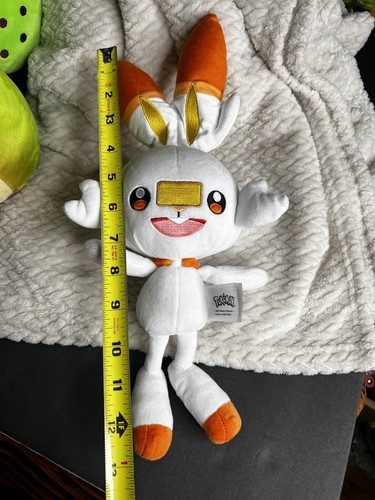 Pokemon Center Original Scorbunny Poke Plush 11 ¼ Inch Fire Bunny Cute - Picture 3 of 5