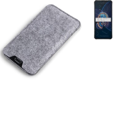 Filz Hülle für Asus Zenfone 8 Flip grau Sleeve Case Tasche Schutz Hülle