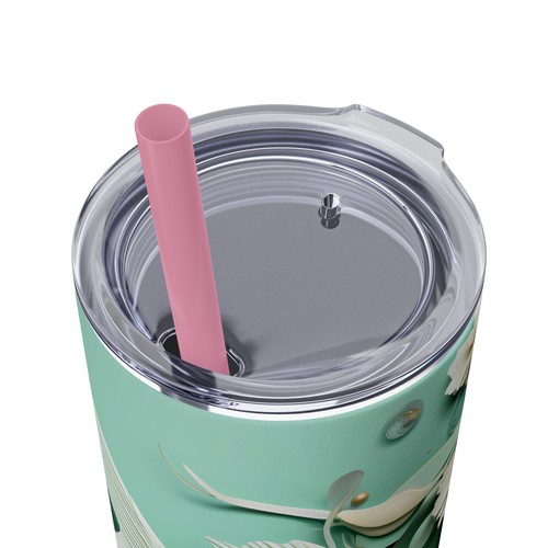 Elegante Vaso de Peces Koi, Taza de Viaje Diseño Acuático Floral, - Imagen 10 de 74