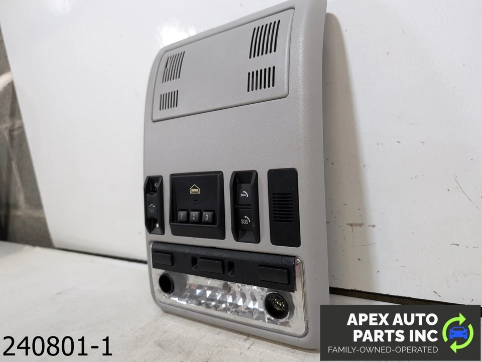 OEM 2005 BMW X5 4.4L OVERHEAD CONSOLE DOME LIGHT LAMP GRAY - Image 3 of 4