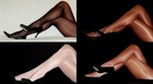2 Peavey Coffee Gloss Tights Shiny Q Hooters uniform Shimmery Halloween Costume — photo 5