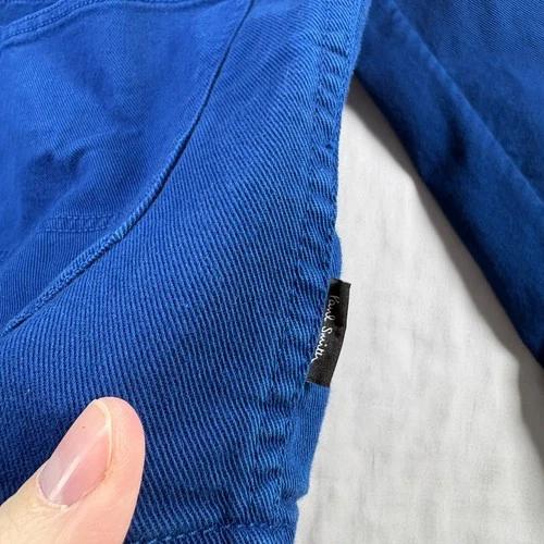 Paul Smith Chore Jacket Mens XL Blue Button Up Collared Trucker Coat  image 6