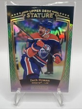 2024-25 Upper Deck Stature Zach Hyman Green 157/375 #13 Edmonton Oilers