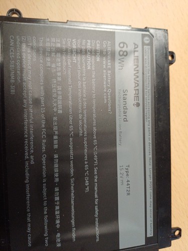 Genuine Dell Alienware 15 R3 R4 17 R4 R5 Original Battery 44T2R 0HF25D ...