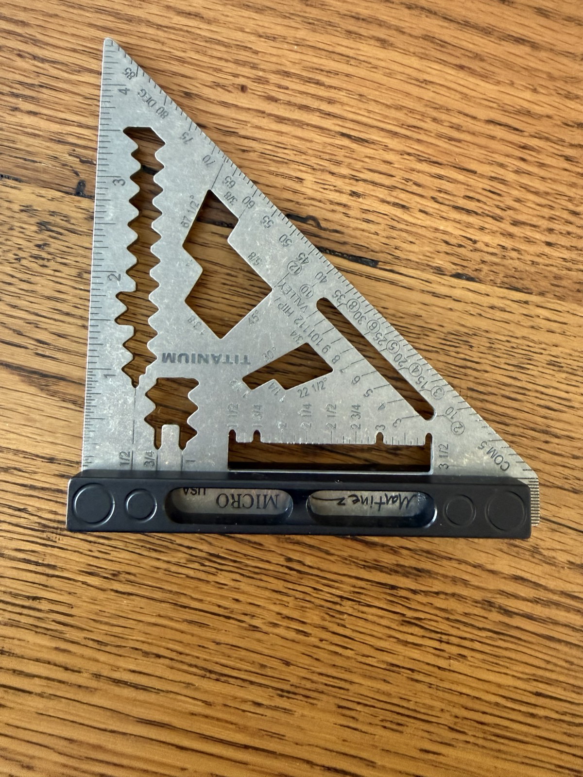 Martinez Titanium Micro Square Imperial/Inch