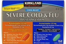 Severe Cold & FLU Day and Night 160 Caplets - Kirkland signature