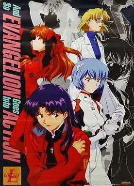 Movic Neon Genesis Evangelion Poster Rei Asuka Misato Ritsuko Anime B2