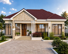 Modern 3 Bedroom House Plan