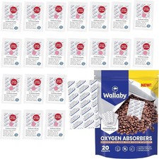 2500cc Oxygen Absorbers 20ct Individually Sealed for Long Term Food Storage
