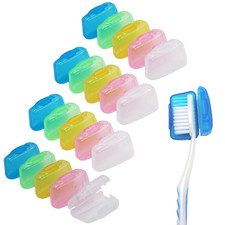 20 Pack Travel Toothbrush Head Covers, Portable Toothbrush Pod Caps Case Protect