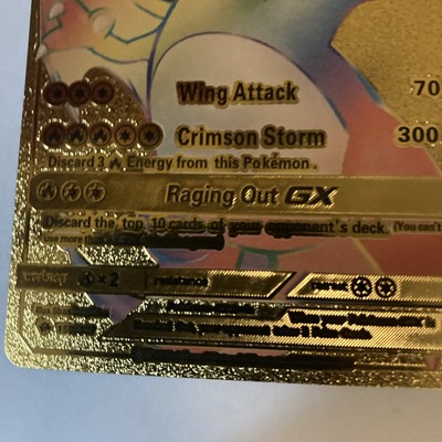 CHARIZARD GX - (Gold Rainbow) - Pokemon Card 150/147 25000HP | eBay