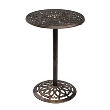Outdoor Bistro Pub Table, Round Patio Bar Hei...