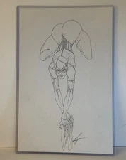 Cat Woman  Original Cover Art 1/1 Jamie Tyndall lot prints, books remarks metals