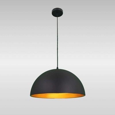 Moderne Vintage Industrial Retro Loft Metall Decken Lampe Pendelleuchte Gold Schwarz Kuppel