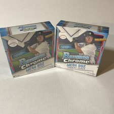 2021 Bowman Chrome Baseball Mega Box Factory Sealed ~ LOT OF (2)