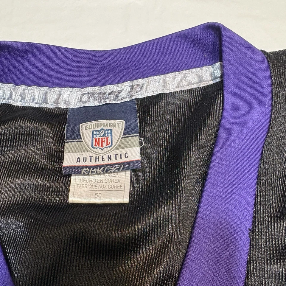 Camiseta de fútbol Joe Flacco Baltimore Ravens Reebok #5 para hombre 50 Foto 4 de 4