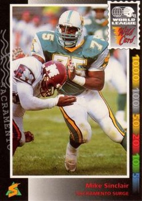 1992 Wild Card WLAF Football Trading Cards Pick From List
