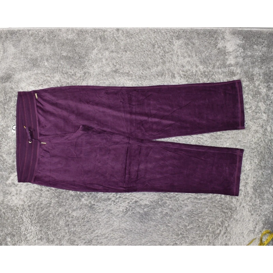 Pantalones de chándal para mujer Calvin Klein talla M pantalones rectos púrpura mezcla de algodón dibujos Foto 2 de 4