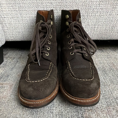 Grant Stone Brass Boot Earth Waxy Commander Men's US 10.5 D 