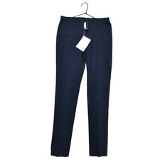 New  Incotex Men  s Blue Navy Trousers Pants Size 50