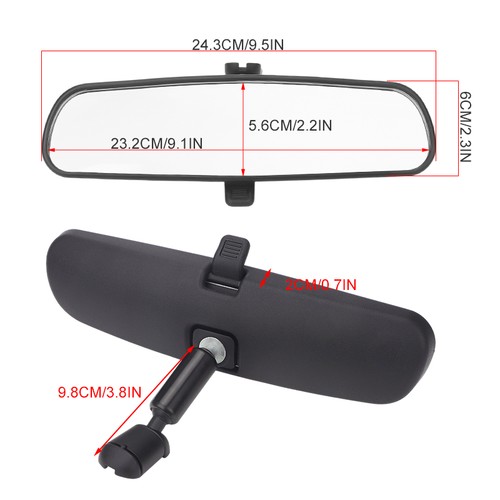 Inner Interior Rear View Mirror For Ford Mustang 2008 2007 2006 2005 -2013 2014 - Picture 7 of 7