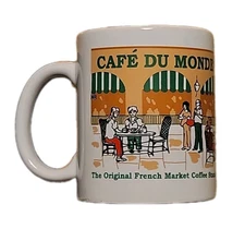 CAFE DU MONDE Coffee Mug NEW French Market Coffee Stand