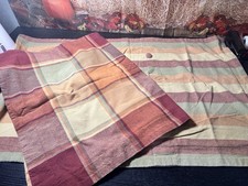 Park B. Smith Fall Harvest Reversible Plaid/Stripe King Shams Set Of 2