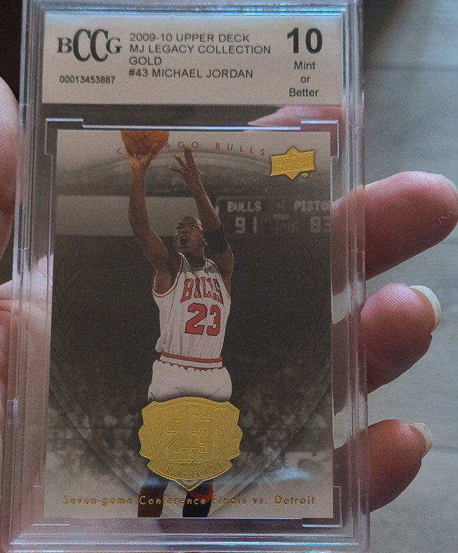Upper Deck 2009-10 MJ Legacy Gold #43 Michael Jordan BCCG 10 '90 Finals ssp