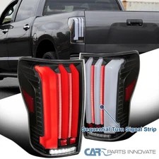 Black Fits 2007-2013 Toyota Tundra Full LED Tail Lights Sequential Signal Lamps