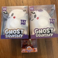 Viral RMS Boy & Girl Ghost Squishies, Squeee Pumpkin