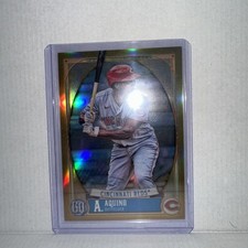 2021 Gypsy Queen Box Topper Chrome Gold Refractor 18/50 Aristides Aquino 8d4